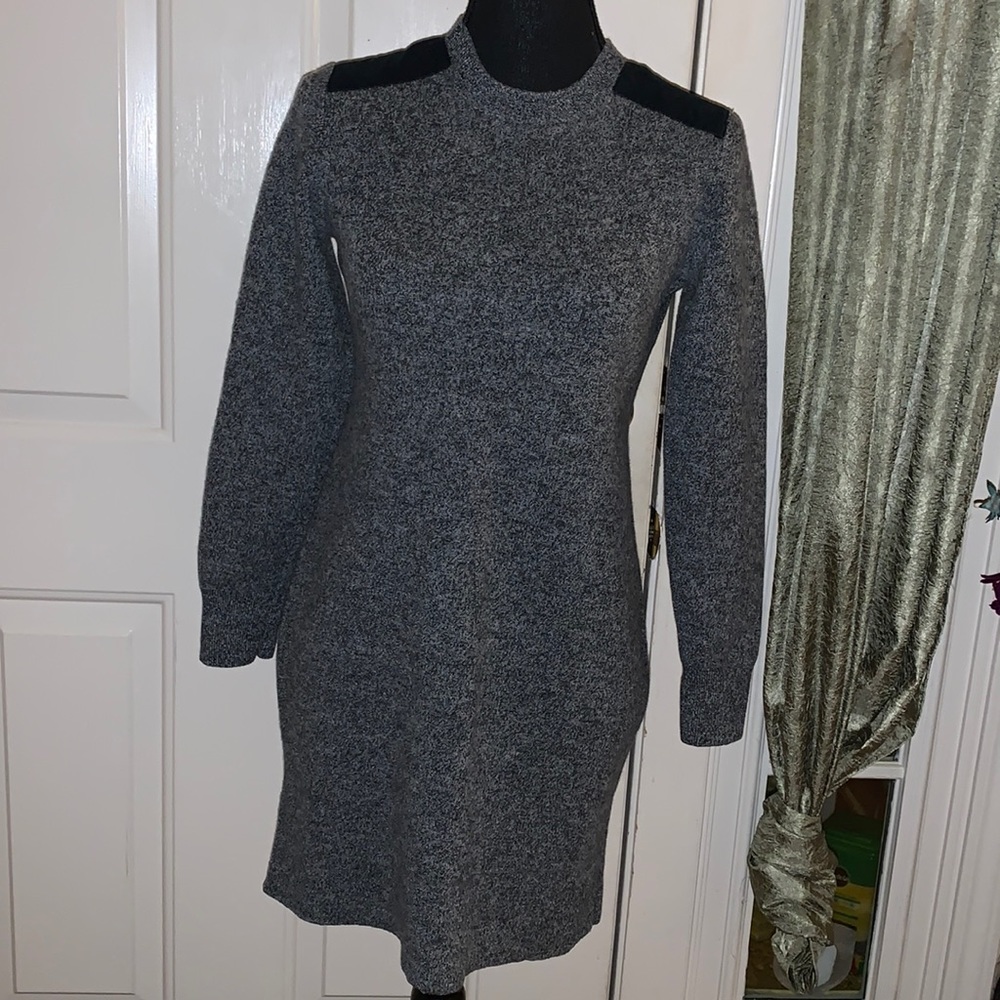 GAP Merino Wool Sweater Charcoal Gray Dress